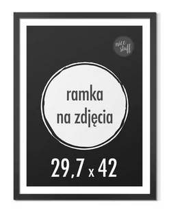 Ramka na zdjęcia 29,7x42 cm A3 Ramki 42x29,7 czarna - Ramki na zdjęcia - miniaturka - grafika 1