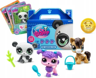 Littlest Pet Shop 3 Figurki Zwierzątek + kody i akcesoria zestaw - Figurki dla dzieci - miniaturka - grafika 1