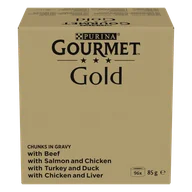 Mokra karma dla kotów - Purina Gourmet Gold Kawałki w sosie mix 96x85g - miniaturka - grafika 1