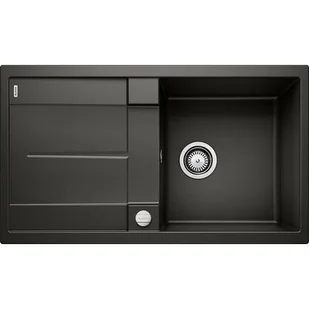 Blanco Zlew METRA 5S Czarny odwracalny korek auto 525918 - Zlewozmywaki - miniaturka - grafika 1