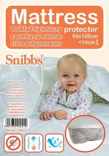Snibbs Ochraniacz na materac z gumką, 60x120 cm - Prześcieradła dla dzieci - miniaturka - grafika 1