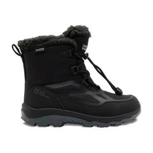 Dziecięce buty zimowe Jack Wolfskin VOJO SHELL XT TEXAPORE MID K Phantom - 28 - Buty dla dziewczynek - miniaturka - grafika 1
