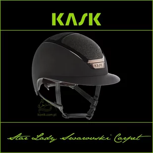 Kask Sport Kask Star Lady Swarovski Carpet - KASK - czarny - roz. 55-56 - Kaski do jazdy konnej - miniaturka - grafika 1