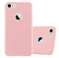 Etui i futerały do telefonów - Pokrowiec Do Apple iPhone 7 / 7S / 8 / SE 2020 Etui w CANDY RÓŻOWY TPU Silikon Obudowa Case Cover Ochronny Plecki Cadorabo - miniaturka - grafika 1