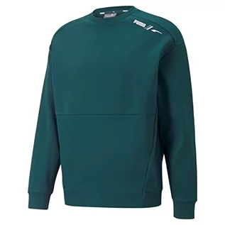 Bluzy męskie - PUMA Męska bluza kolarska / Kalk Crew Dk, Varsity zielony, S - grafika 1