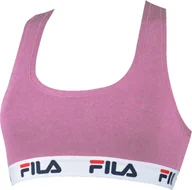Biustonosze - FILA biustonosz damski - nieusztywniany, bez fiszbin, bawełna, jednokolorowy fioletowy XS (X-Small) - miniaturka - grafika 1