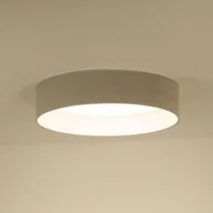 Lampy sufitowe - Lampa sufitowa LED Plafond Duolla, możliwość ściemniania, aluminiowy / szary / cynkowy, salon / jadalnia, tkanina / materiał / jedwab - miniaturka - grafika 1