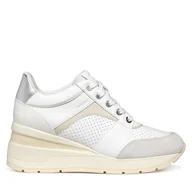 Sneakersy damskie - Sneakersy Geox D Zosma D558LA 08522 C1352 Biały - miniaturka - grafika 1