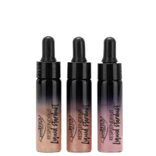 PuroBio, rozświetlacz w płynie 02 Pink Gold, 12 ml - Rozświetlacze do twarzy i ciała - miniaturka - grafika 1