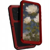 Etui i futerały do telefonów - LOVE MEI Etui pancerne + szkło Powerful do Galaxy S25 Plus, czerwone - miniaturka - grafika 1