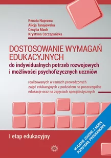 Dostosowanie wymagań edukacyjnych Naprawa Renata Tanajewski Alicja Mach Cecylia Szczepańska Krystyna - Pedagogika i dydaktyka - miniaturka - grafika 1