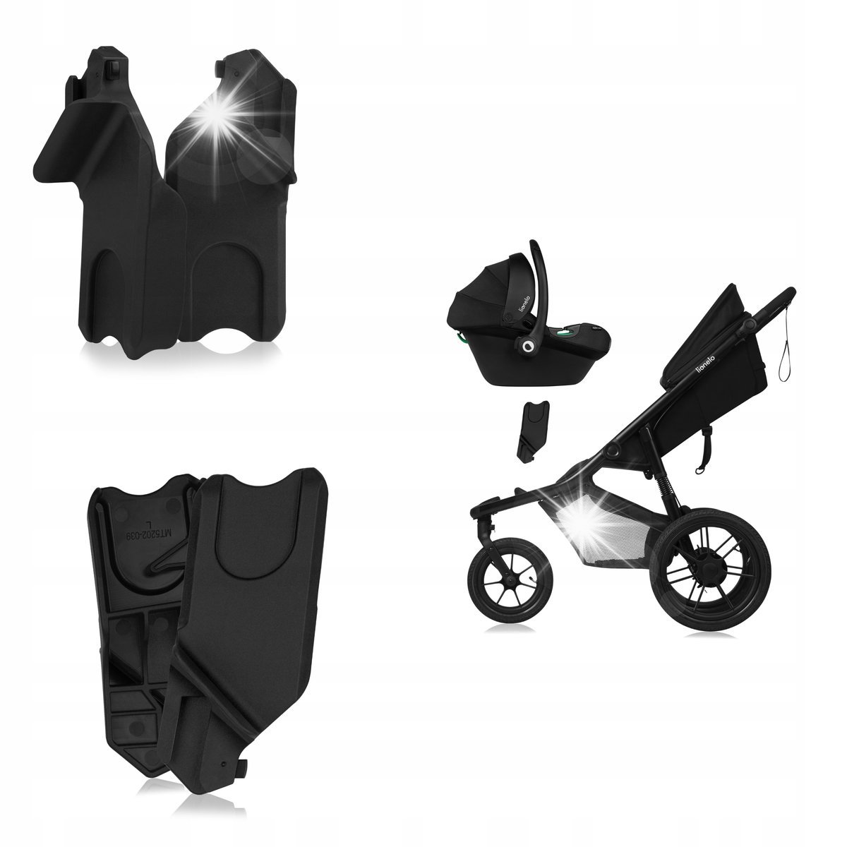 Adaptery do fotelika samochodowego wózka lionelio Car Seat Adapters