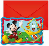 Kartki okolicznościowe i zaproszenia - Zaproszenia urodzinowe Myszka Mickey - 6 szt. - miniaturka - grafika 1