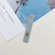 Uchwyty samochodowe do telefonów - Anybase Uchwyt do telefonu komórkowego, chowany pasek na palec, pasuje do większości smartfonów, jasnoszary - miniaturka - grafika 1