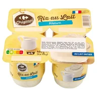Desery mleczne - Carrefour Original Deser mleczno-ryżowy 460 g (4 x 115 g) - miniaturka - grafika 1
