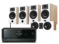 Kino domowe - Yamaha RX-V6A (czarny) + Diva 3 + 3 + 7 (dąb) - miniaturka - grafika 1