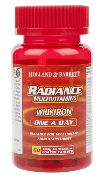 Holland & Barrett - Radiance Multiwitaminy z Żelazem, 60 tabletek