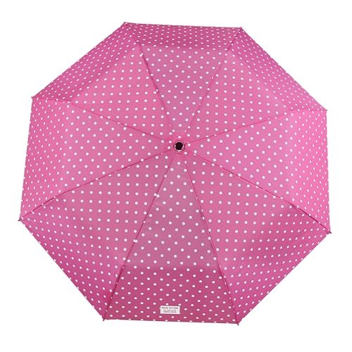 Perletti Parasol Dziewczyna Mini 50 cm Ręczny 3 sekcje Okrągły Różowy Wiatroszczelny Fajny Dzieci Kemping i Wędrówki, Dziewczynki, Wielobarwny, Jeden rozmiar