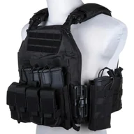 Odzież taktyczna i umundurowanie - Kamizelka taktyczna Plate Carrier 8944-1 GFC Tactical Czarna - miniaturka - grafika 1