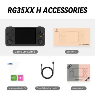 ANBERNIC RG35XX H Game Console 64GB 5000  Games - Black - Konsole i gry retro - miniaturka - grafika 12