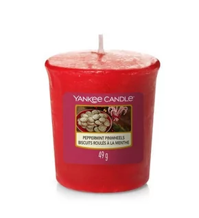 Świece - Yankee Candle Peppermint Pinwheels Votive Świeca Zapachowa Sampler 49G - grafika 1