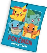 Koce i narzuty dla dzieci - Koc dla dzieci Pokemon Pokemony 130x160 - miniaturka - grafika 1