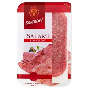 Salami Sokołów plastry 100g Salami z Dębicy - Pasztet i przetwory mięsne - miniaturka - grafika 1