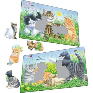 Puzzle 10 el. Słodkie kociaki Larsen - Puzzle - miniaturka - grafika 1