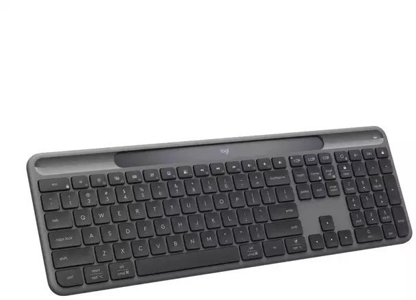 Logitech 920-013773 klawiatura RF Wireless + Bluetooth QWERTZ Niemiecki Grafitowy