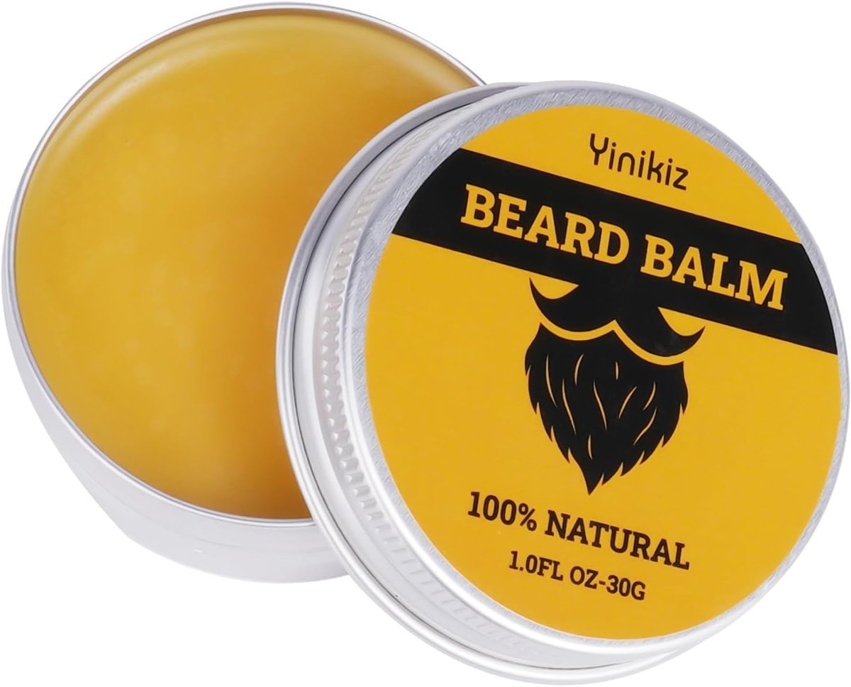 LOPHE Balsam do broda, naturalne mieszanki dla męskich włosów na twarzy, organiczny olejek nawilżający i odżywiający wosk, łagodzący łupież i promug..