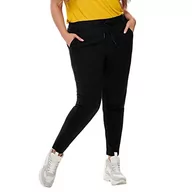 Spodnie damskie - ONLY Carmakoma Damskie spodnie Cargoldtrash Classic Pant Noos, czarny, 46W / 32L - miniaturka - grafika 1