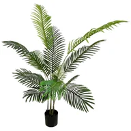 Sztuczne kwiaty - Sztuczna palma jak żywa 140 cm roślina ozdobna drzewko w doniczce gęsta wysoka - miniaturka - grafika 1