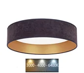 Lampy sufitowe - Brilagi - LED Plafon VELVET LED/24W/230V 3000/4000/6400K szry/złoty - miniaturka - grafika 1