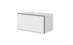Regał ROCO RO3 75/37/39 biały czarny biały RO3 BI/CZ/BI - Regały - miniaturka - grafika 1