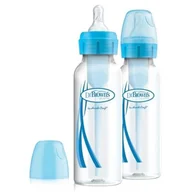 Butelki dla niemowląt - Dr Browns HANDI-CRAFT butelka antykolkowa standardowa OPTIONS wąska szyjka 2 x 250 ml duopack niebieska - miniaturka - grafika 1