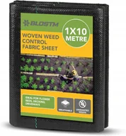 Agrowłókniny - AGROWŁÓKNINA CZARNA 1m x 10M TKANINA MEMBRANA DO ZWALCZANIA CHWASTÓW MOCNA - miniaturka - grafika 1