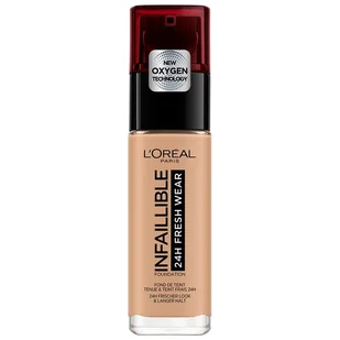 Fresh L'Oréal Paris L'Oréal Paris Infaillible 24H Wear Make-up 340 Copper, wysoka siła krycia, długo utrzymująca się, wodoodporny, oddychający, 30 ml - Podkłady do twarzy - miniaturka - grafika 2