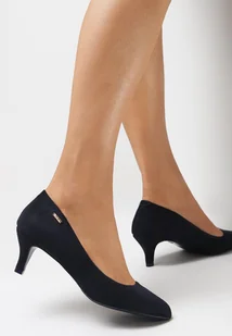 Granatowe Czółenka Dephomene - Czółenka - miniaturka - grafika 1