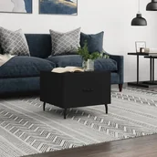 Ławy i stoliki kawowe - vidaXL Stolik kawowy, czarny, 50x50x40 cm, materiał drewnopochodny - miniaturka - grafika 1