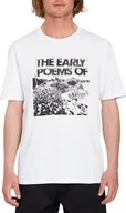 Koszulki męskie - t-shirt męski VOLCOM V ENTERTAINMENT POEMS TEE White - miniaturka - grafika 1