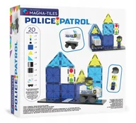 Klocki - Klocki magnetyczne Patrol Policji 20 el. Magna-Tiles - miniaturka - grafika 1