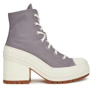 Trampki damskie - Trampki Converse Chuck 70 De Luxe Heel A12575C Fioletowy - miniaturka - grafika 1