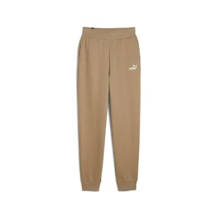 Damskie Spodnie PUMA ESS+ EMBROIDERY HIGH-WAIST PANTS FL CL 67000767 – Beżowy - Spodnie damskie - miniaturka - grafika 1