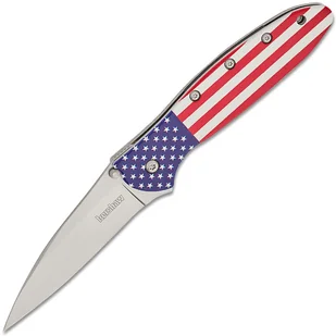 KERSHAW LEEK - ALUM USA FLAG/SIL 14C28N Linerlock K-1660USA - Noże - miniaturka - grafika 1