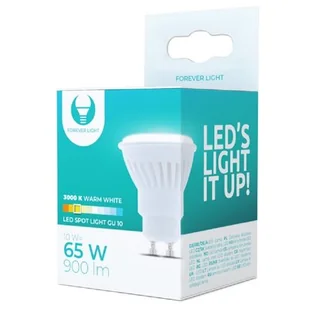 Forever Light Żarówka LED RTV003474 10W GU10 RTV003474 - Halogeny - miniaturka - grafika 1