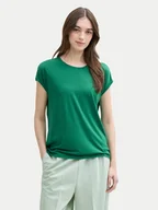 Koszulki i topy damskie - Tom Tailor Denim T-Shirt 1030942 Zielony Regular Fit - miniaturka - grafika 1