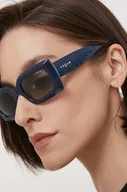 Okulary przeciwsłoneczne - VOGUE okulary przeciwsłoneczne damskie kolor szary - Vogue - miniaturka - grafika 1