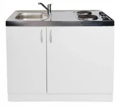 Zestawy zintegrowane AGD - MINIKUCHNIA LODÓWKA ZABUDOWANA ZLEW 100x60 PYRAMIS - miniaturka - grafika 1