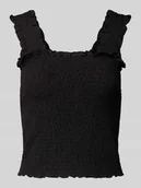 Koszulki i topy damskie - Top na ramiączkach o kroju slim fit z marszczeniem model ‘TAYLIN’ - miniaturka - grafika 1