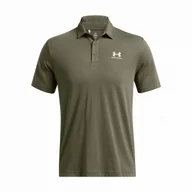 Koszulki sportowe męskie - Koszulka męska Under Armour Icon Polo Rozmiar: L / Kolor: zielony/biały - miniaturka - grafika 1